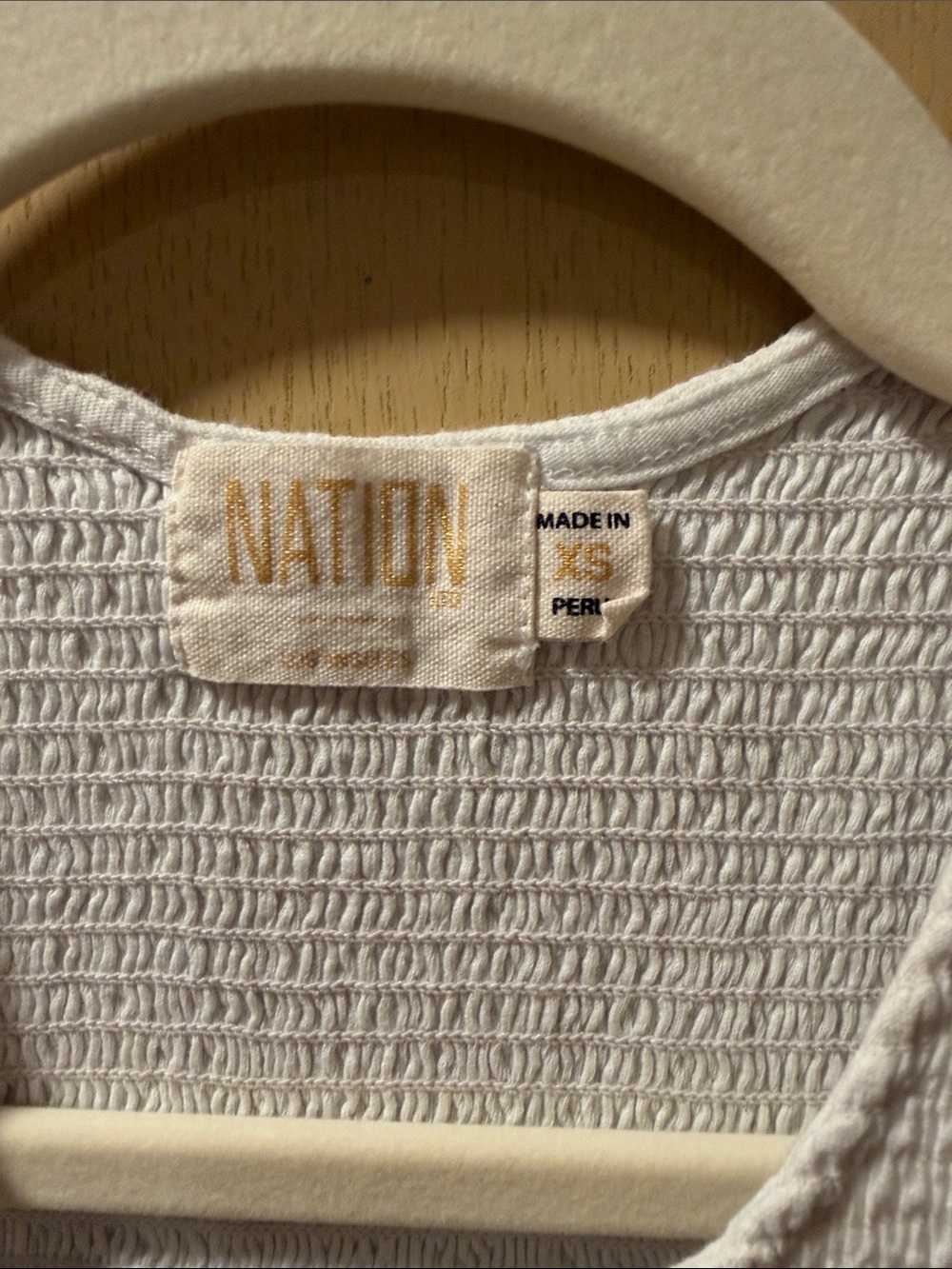 Nation LTD White Textured Ribbed Tank - Picture 2 of 3